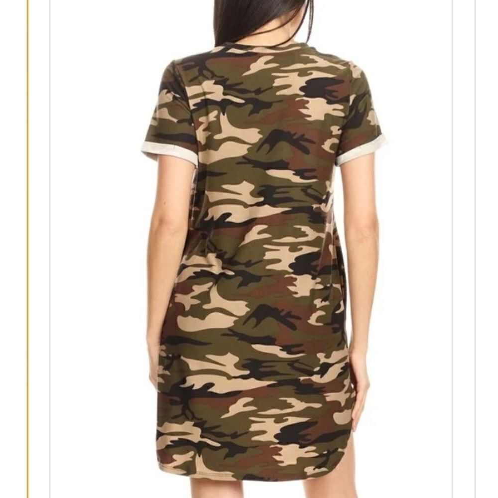 MOA COLLECTION USA CAMO PRINT DRESS ARMY G… - Picture 2 of 5
